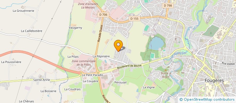 localisation de l'entreprise FILA INVEST  LECOUSSE