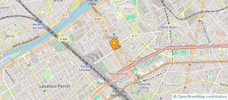 localisation de l'entreprise FILALI à CLICHY