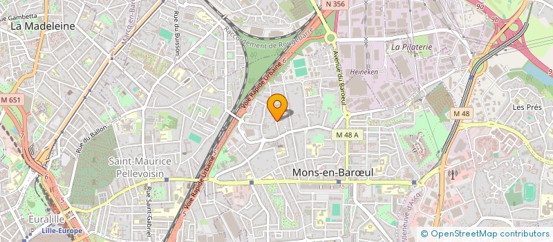 localisation de l'entreprise FILAO à MONS-EN-BARŒUL