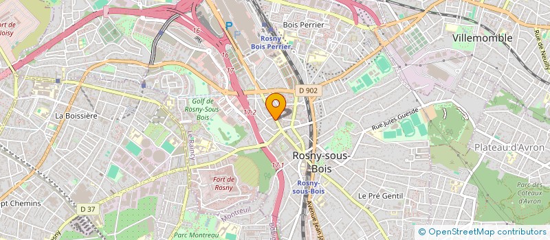 localisation de l'entreprise FILAO AMENAGEMENT à ROSNY-SOUS-BOIS