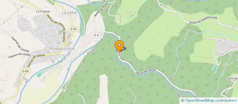 localisation de l'entreprise FILATURE DE GARROT à LACROUZETTE