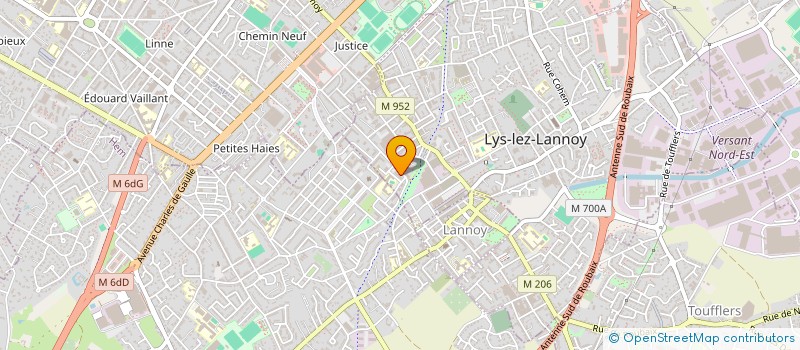 localisation de l'entreprise FILATURE DE LYS  LYS-LEZ-LANNOY