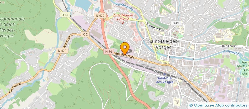 localisation de l'entreprise FILATURE DE SAINT DIE à SAINT-DIE-DES-VOSGES
