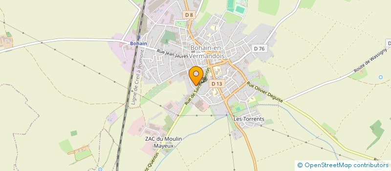 localisation de l'entreprise FILATURE DES MONTS  SAINT-QUENTIN