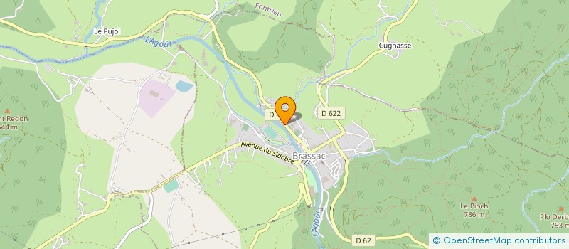 localisation de l'entreprise FILATURE DU MOULIN PARADOU à BRASSAC