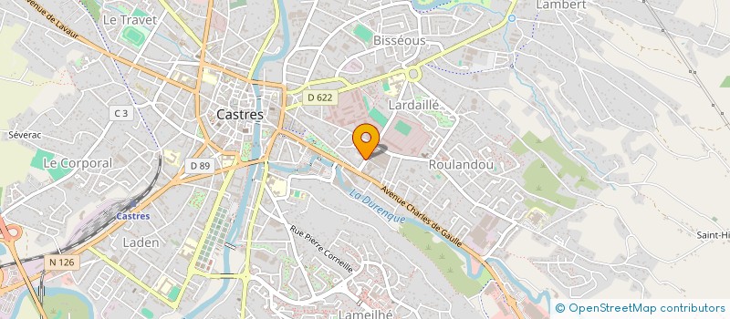 localisation de l'entreprise FILATURE P.MAILHE ET FILS à CASTRES