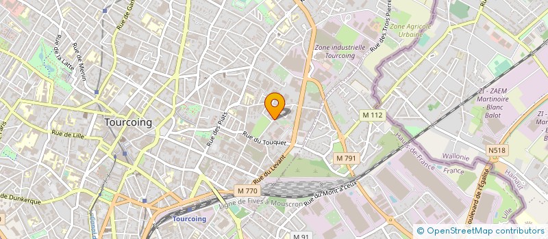localisation de l'entreprise FILATURE PAUL REQUILLART à TOURCOING