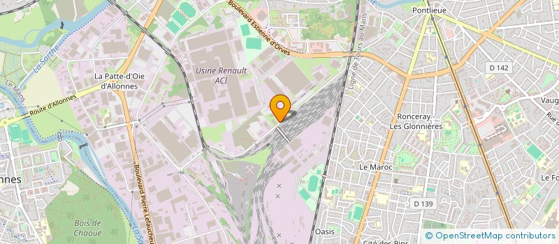 localisation de l'entreprise FILAUMAT à LE MANS