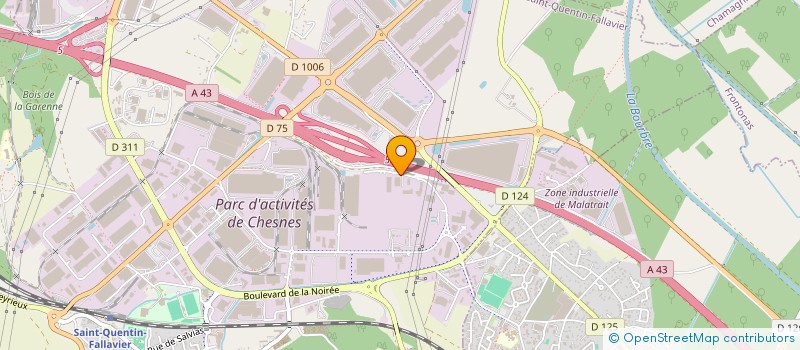 localisation de l'entreprise FILCAR SARL à SAINT-QUENTIN-FALLAVIER