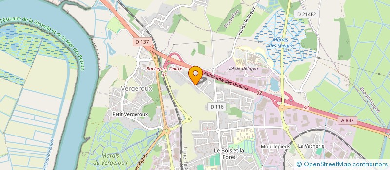 localisation de l'entreprise FILCOM à ROCHEFORT