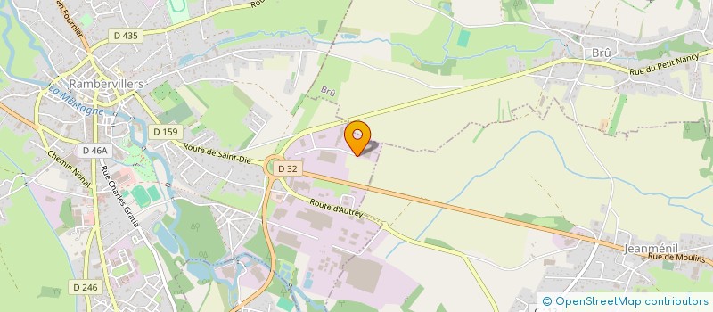 localisation de l'entreprise FILEUROPE à RAMBERVILLERS