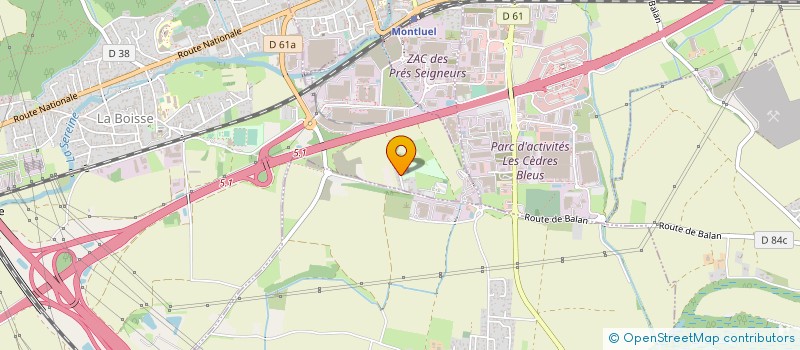 localisation de l'entreprise FILEVENTS  LA BOISSE