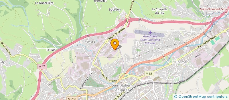 localisation de l'entreprise FILGOOD à SAINT-CHAMOND