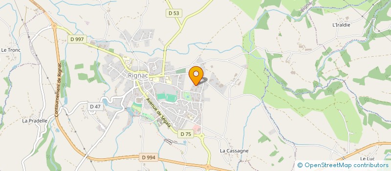 localisation de l'entreprise FILHOL à RIGNAC