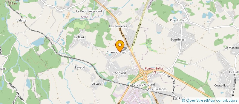 localisation de l'entreprise FILIALE BATIMENT à COUZEIX
