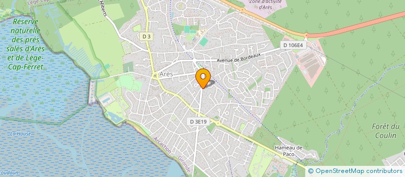 localisation de l'entreprise FILIC  ARES