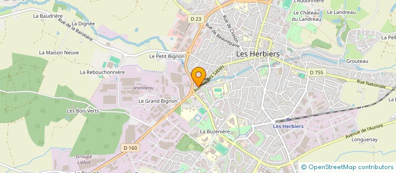 localisation de l'entreprise FILIE 2 à LES HERBIERS