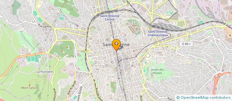 localisation de l'entreprise FILIERE COMPOSITES ET INDUSTRIES à SAINT-ETIENNE