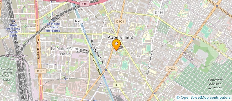 localisation de l'entreprise FILIERE DE FORMATION PROFESSIONNELLE à AUBERVILLIERS