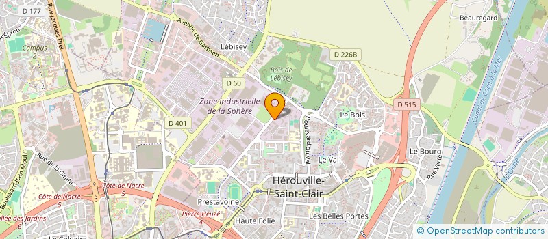 localisation de l'entreprise FILIERE QUALITE RACE NORMANDE LAIT à HEROUVILLE-SAINT-CLAIR