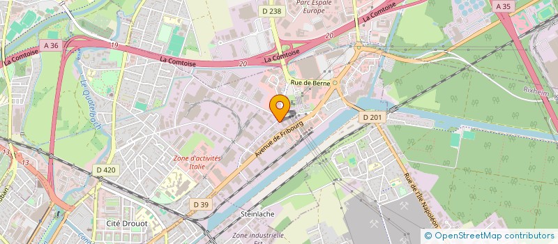 localisation de l'entreprise FILIGRANE à ILLZACH