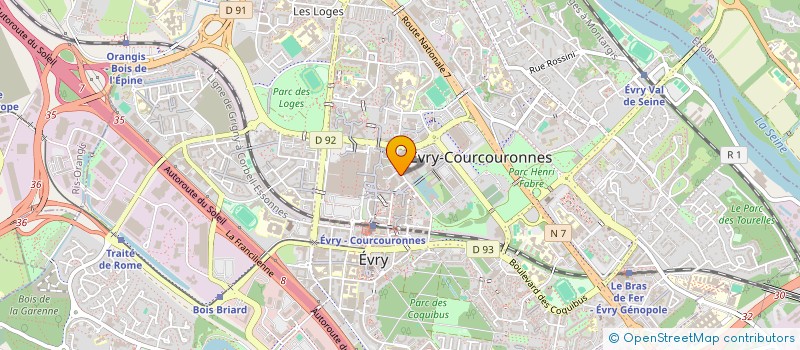 localisation de l'entreprise FILIGRANE à EVRY-COURCOURONNES