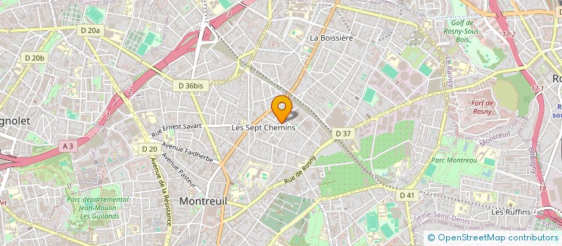 localisation de l'entreprise FILIGRANE TECHNOLOGIE à MONTREUIL