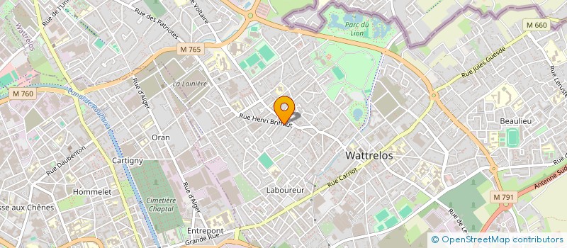 localisation de l'entreprise FILIMAGE  WATTRELOS