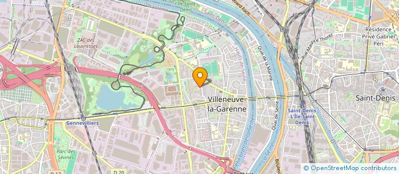 localisation de l'entreprise FILING TRANS à VILLENEUVE-LA-GARENNE