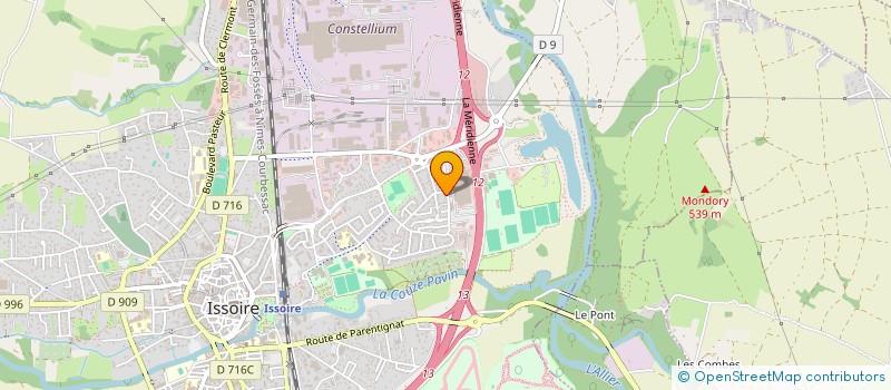 localisation de l'entreprise FILIOL PATRIMOINE  ISSOIRE