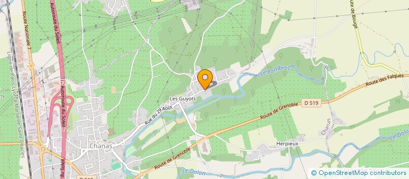 localisation de l'entreprise FILIPE DA FONSECA  CHANAS