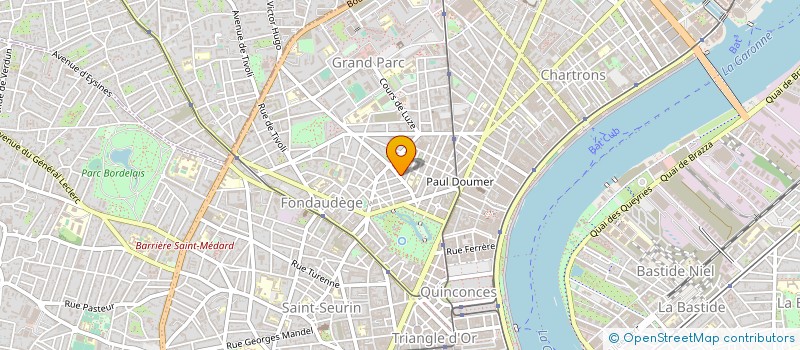 localisation de l'entreprise FILIPPI JEAN à BORDEAUX