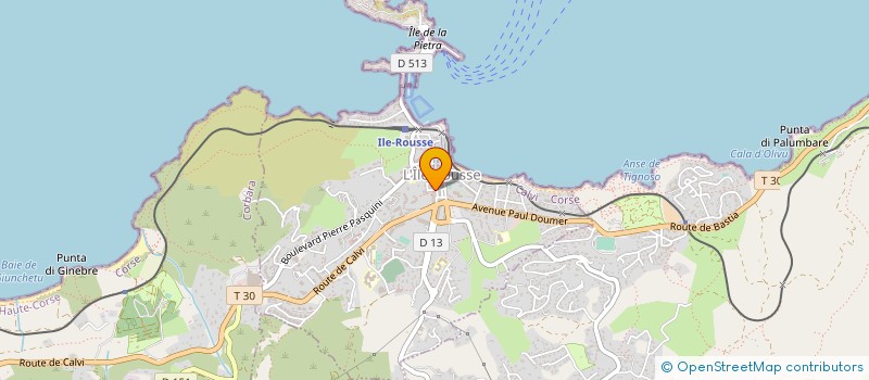 localisation de l'entreprise FILIPPINI IMMOBILIER à L'ILE-ROUSSE