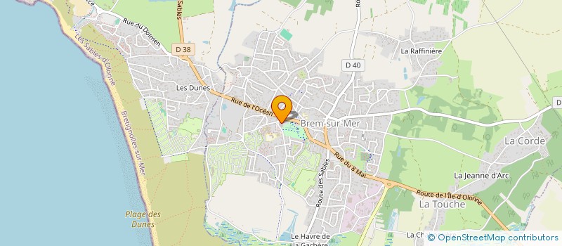 localisation de l'entreprise FILIPROSE à BREM-SUR-MER