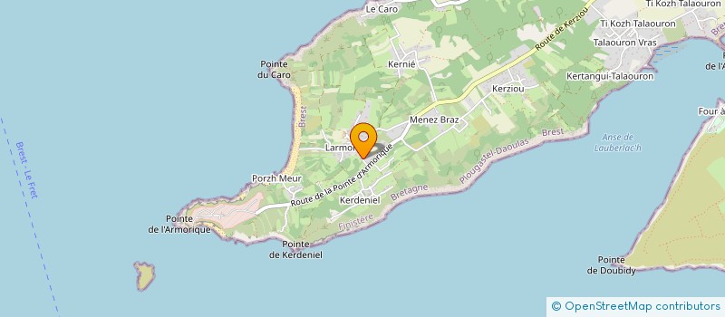 localisation de l'entreprise FILL'N PRINT à PLOUGASTEL-DAOULAS