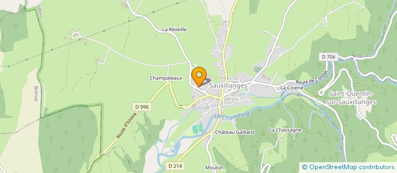 localisation de l'entreprise FILLAYRE ET FILLES  SAUXILLANGES