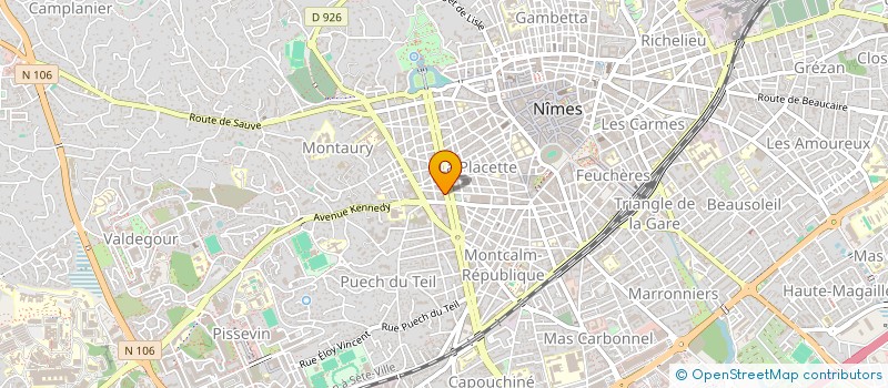 localisation de l'entreprise FILLE DE FLEURISTE  NIMES