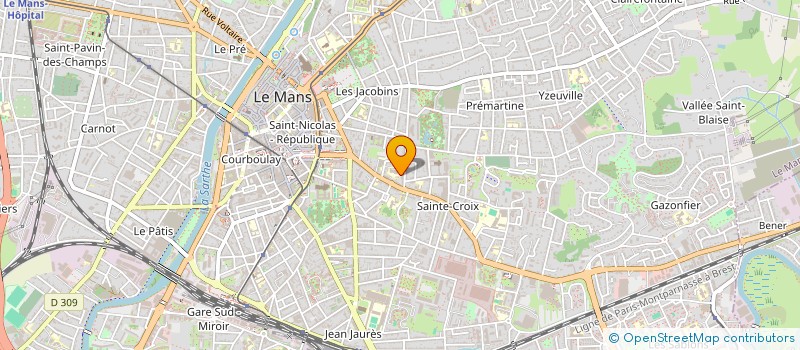 localisation de l'entreprise FILLES CHARITE ST VINCENT PAUL  LE MANS