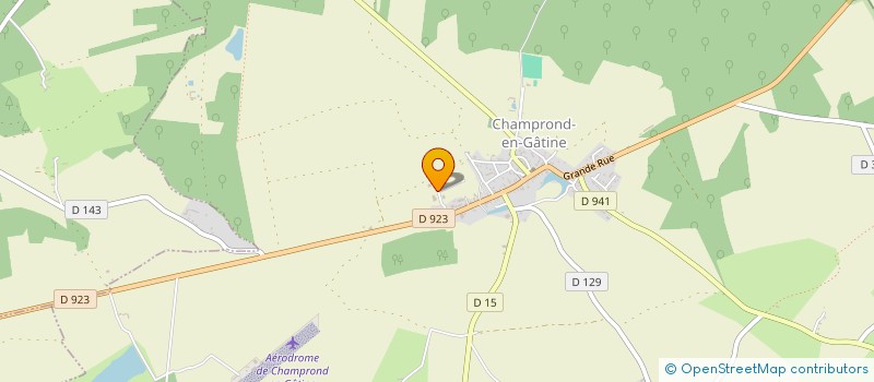 localisation de l'entreprise FILLETTE  CHAMPROND-EN-GATINE