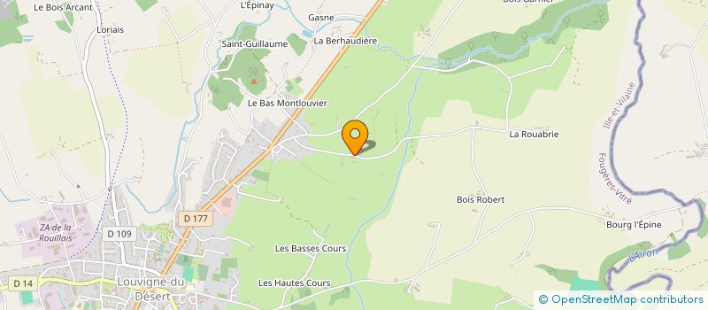 localisation de l'entreprise FILLEUL  LOUVIGNE-DU-DESERT