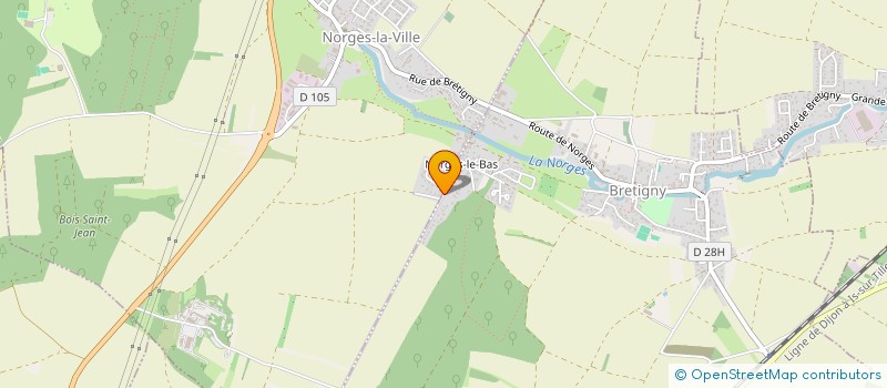 localisation de l'entreprise FILLIATRE ET CIE  NORGES-LA-VILLE