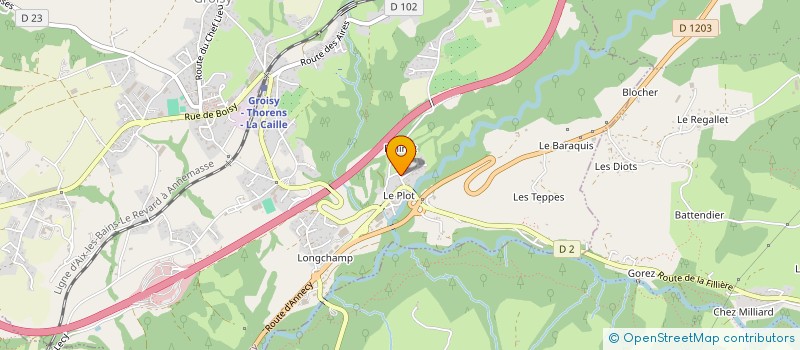 localisation de l'entreprise FILLIERE SERVICES BATIMENT à GROISY