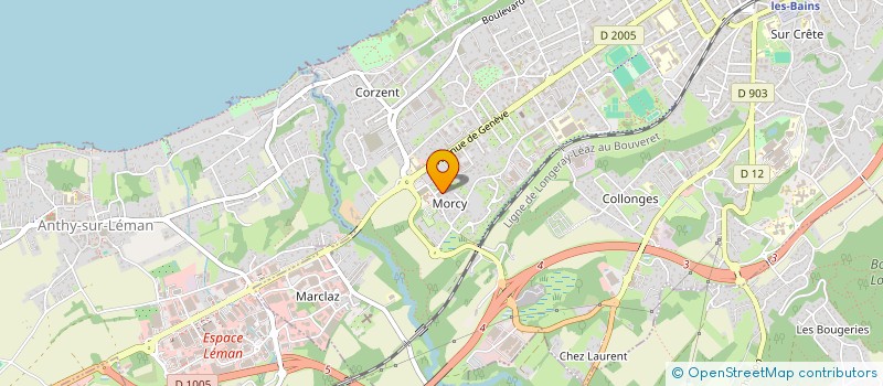 localisation de l'entreprise FILLION - BAJEOT à THONON-LES-BAINS