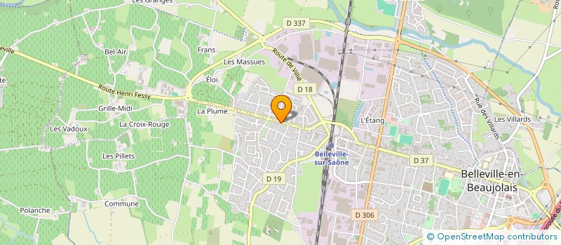 localisation de l'entreprise FILLOD CARVALHO INDIVISION  BELLEVILLE-EN-BEAUJOLAIS