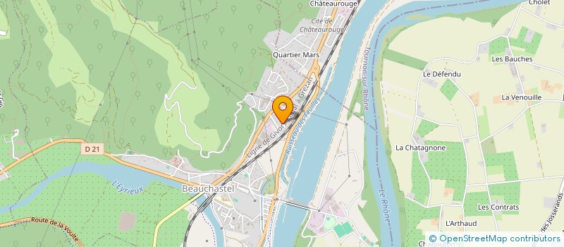 localisation de l'entreprise FILLOD ENERGIE à BEAUCHASTEL