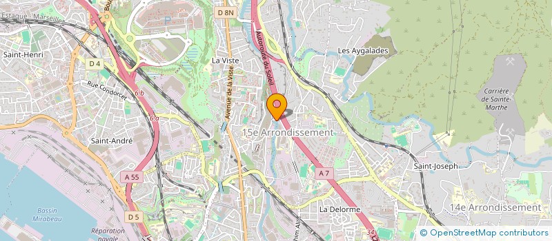 localisation de l'entreprise FILLON à MARSEILLE 15EME