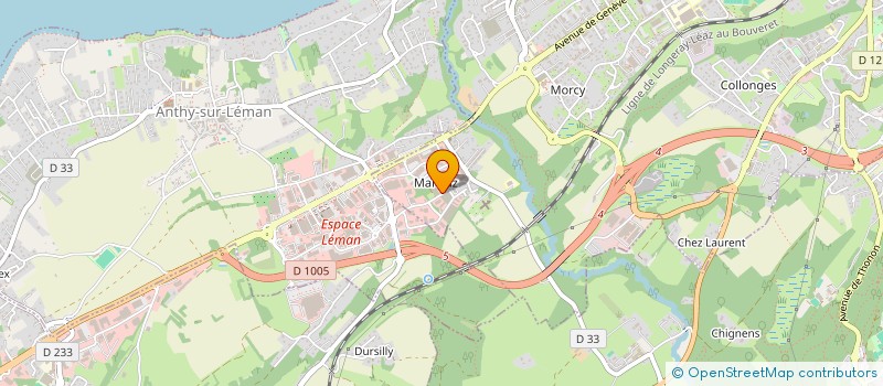 localisation de l'entreprise FILLON-BILLAUD ET ASSOCIES à THONON-LES-BAINS