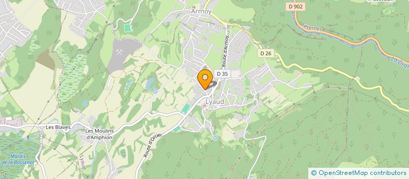 localisation de l'entreprise FILLON ELECTRICITE  LYAUD