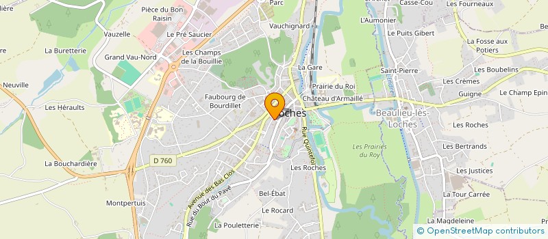 localisation de l'entreprise FILLON SARL à LOCHES