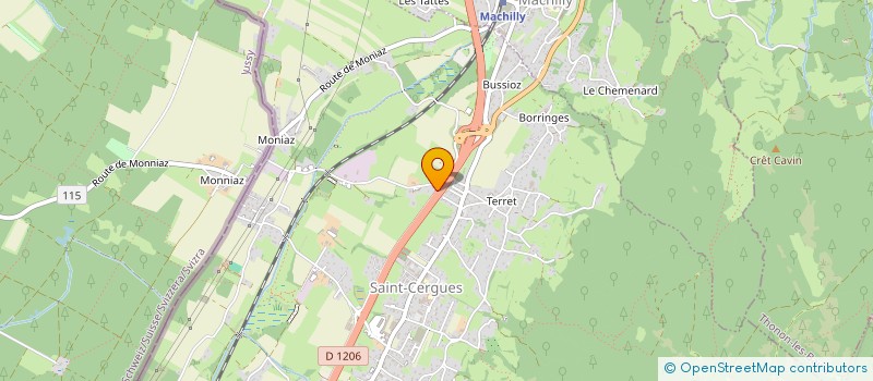 localisation de l'entreprise FILLON SERRURERIE FERRONNERIE D'ART  SAINT-CERGUES